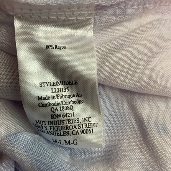 NWOT In Bloom Cloud Tie Dyed Midi Wrap Housecoat Size Medium/Large - Picture 7 of 8